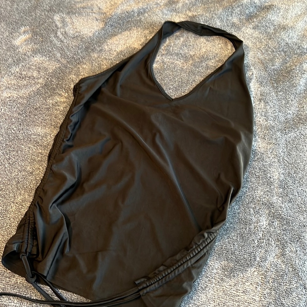 Black halter top